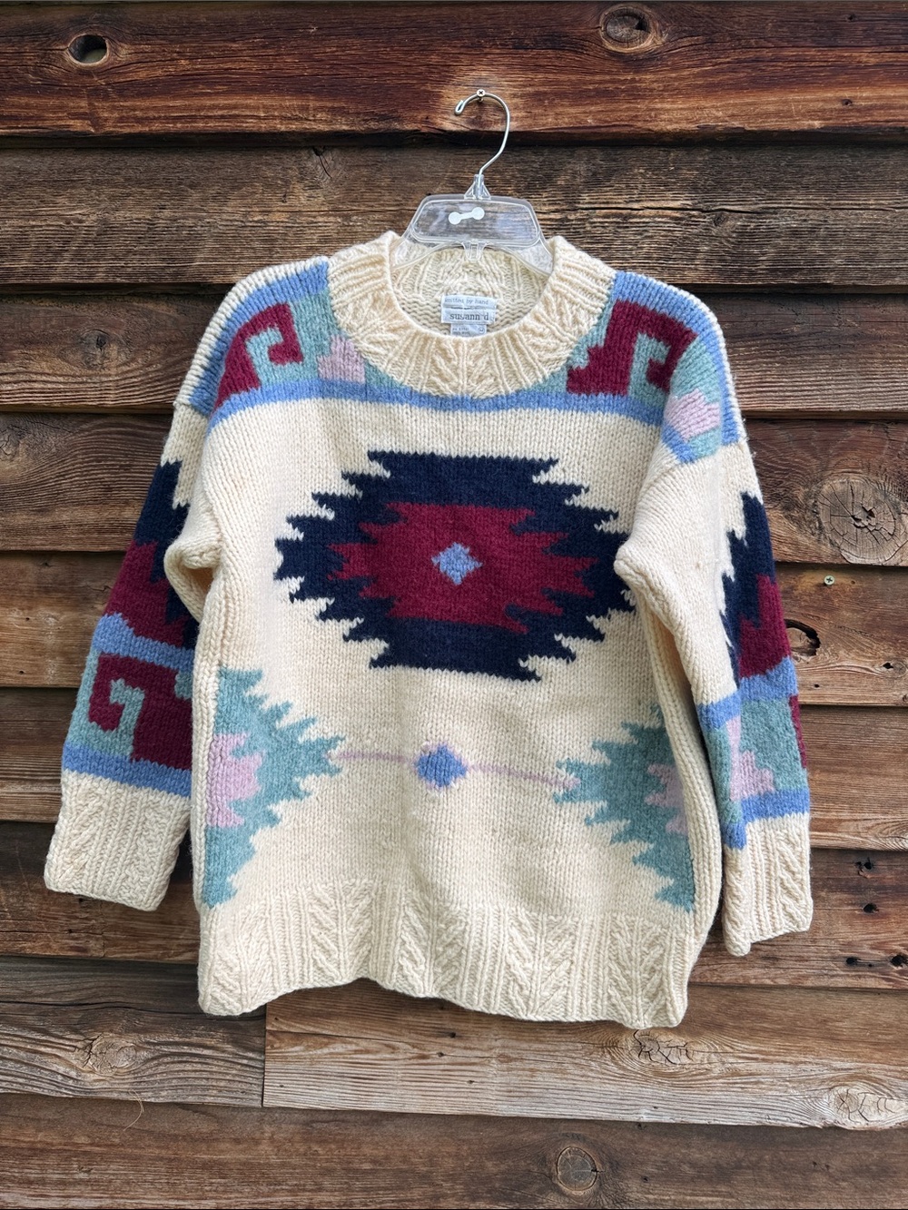 Susann d hand knit  in Scotland wool sweater